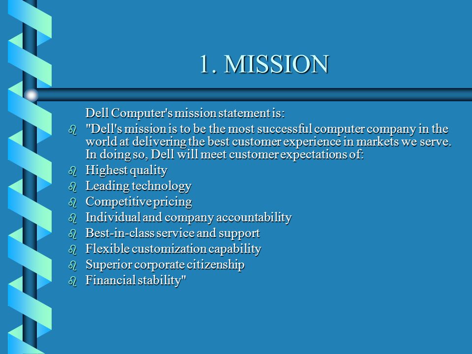 Dell vision mission statement essay